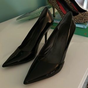 Nine West Black Patent Leather Pumps.